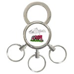 Farmer Red 3-Ring Key Chain