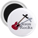 Jesus Rocks 3  Magnet