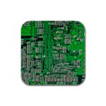 Circuit Rubber Square Coaster (4 pack)
