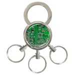 Circuit 3-Ring Key Chain