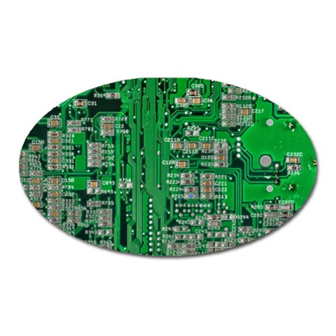 Circuit Magnet (Oval) from ArtsNow.com Front
