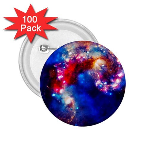 Colorful Cosmos 2.25  Button (100 pack) from ArtsNow.com Front
