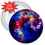 Colorful Cosmos 3  Button (100 pack)