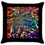 Colorful Cosmos Throw Pillow Case (Black)