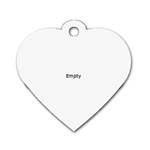 Open Bible In Sepia Dog Tag Heart (One Side)