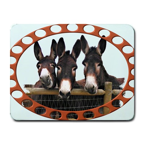 Three donks Small Mousepad from ArtsNow.com Front