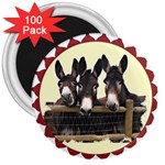 Three donks 3  Magnet (100 pack)