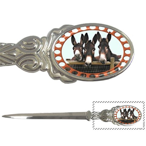 Three donks Letter Opener from ArtsNow.com Front