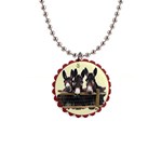 Three donks 1  Button Necklace