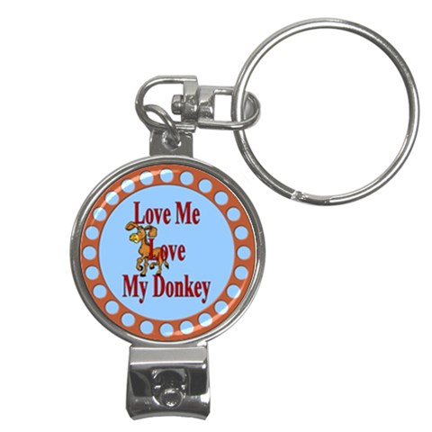 Love my donkey Nail Clippers Key Chain from ArtsNow.com Front