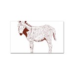 Donkey foal Sticker Rectangular (100 pack)