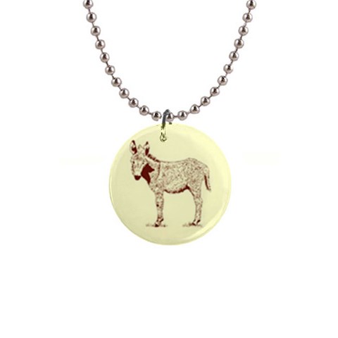 Donkey foal 1  Button Necklace from ArtsNow.com Front