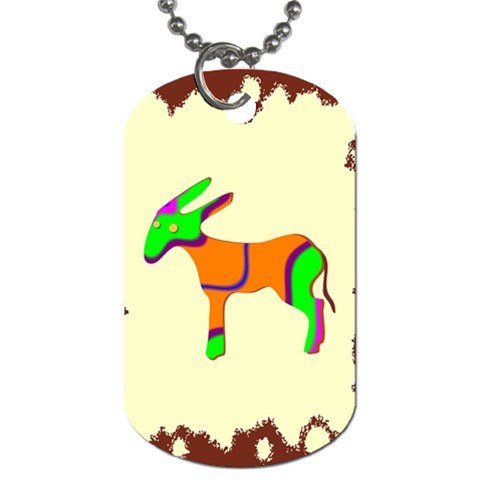 Funky Donkey Dog Tag (One Side) from ArtsNow.com Front
