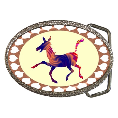 Funny Donkey Belt Buckle from ArtsNow.com Front