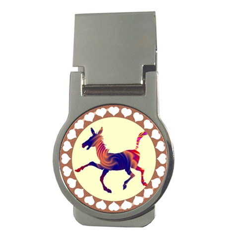 Funny Donkey Money Clip (Round) from ArtsNow.com Front