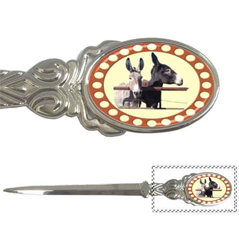 Donks & Fence Letter Opener from ArtsNow.com Front