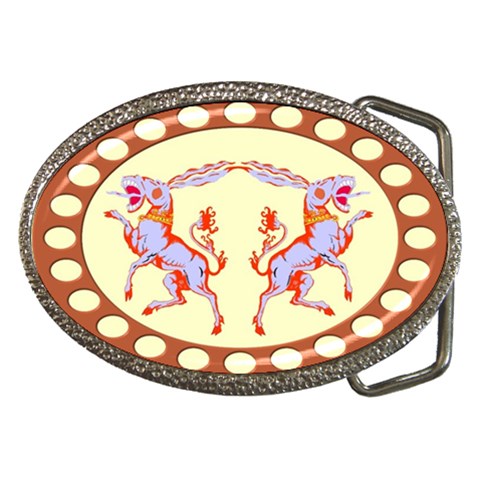 Herald Donkey Belt Buckle from ArtsNow.com Front