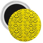Smiley Face 3  Magnet