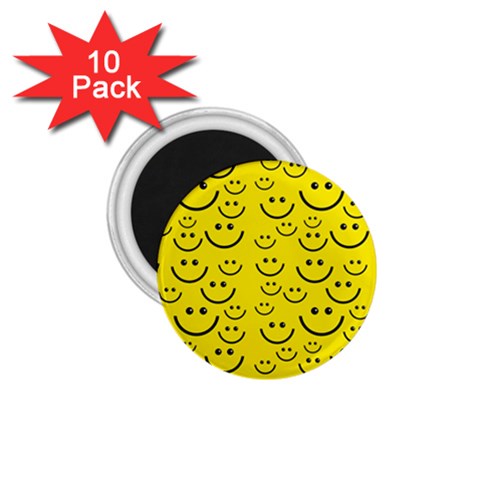 Smiley Face 1.75  Magnet (10 pack)  from ArtsNow.com Front