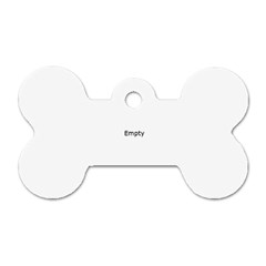 Emoji Surf Dog Tag Bone (Two Sides) from ArtsNow.com Front