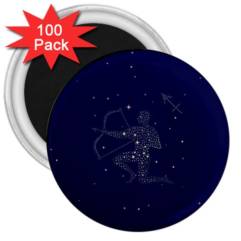Sagittarius Stars 3  Magnet (100 pack) from ArtsNow.com Front