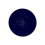 Sagittarius Stars Rubber Coaster (Round)