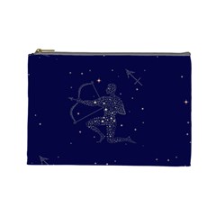 Sagittarius Stars Cosmetic Bag (Large) from ArtsNow.com Front