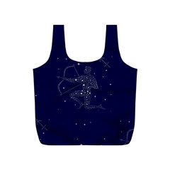 Sagittarius Stars Full Print Recycle Bag (S) from ArtsNow.com Back