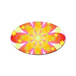 flower_round Sticker (Oval)