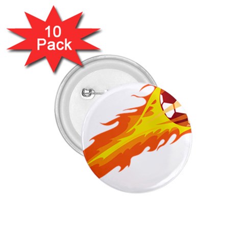 fire_ball 1.75  Button (10 pack)  from ArtsNow.com Front