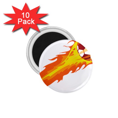 fire_ball 1.75  Magnet (10 pack)  from ArtsNow.com Front