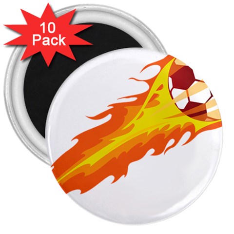 fire_ball 3  Magnet (10 pack) from ArtsNow.com Front