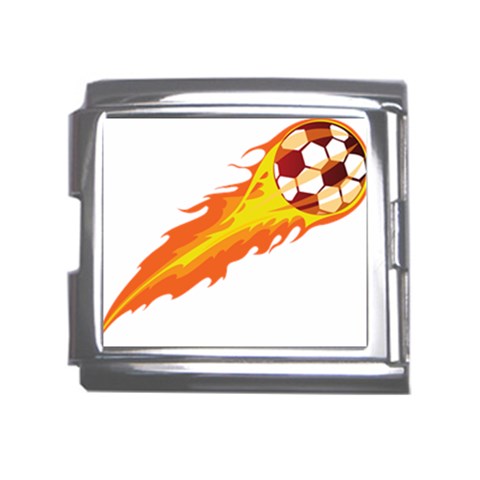 fire_ball Mega Link Italian Charm (18mm) from ArtsNow.com Front