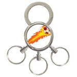 fire_ball 3-Ring Key Chain