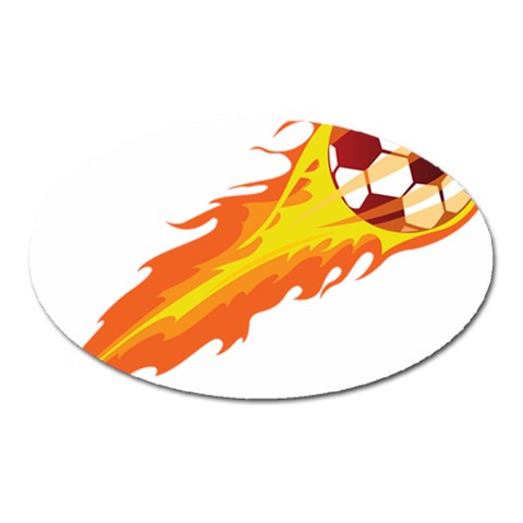 fire_ball Magnet (Oval) from ArtsNow.com Front