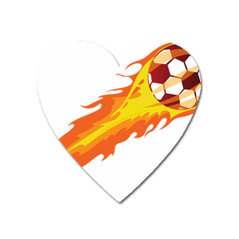fire_ball Magnet (Heart) from ArtsNow.com Front