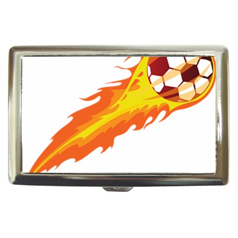 fire_ball Cigarette Money Case from ArtsNow.com Front