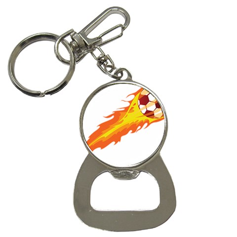 fire_ball Bottle Opener Key Chain from ArtsNow.com Front