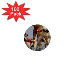 Birthday Dogs 1  Mini Button (100 pack) 