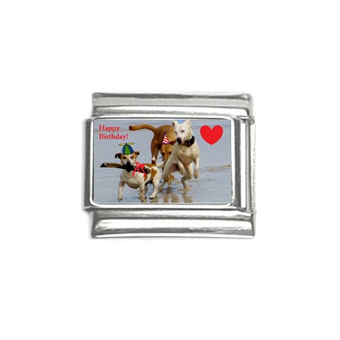 Birthday Dogs Italian Charm (9mm) from ArtsNow.com Front