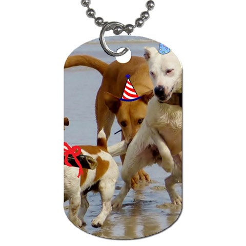 Birthday Dogs Dog Tag (One Side) from ArtsNow.com Front