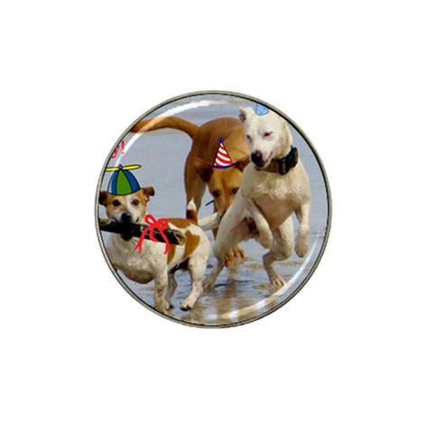 Birthday Dogs Hat Clip Ball Marker (4 pack) from ArtsNow.com Front
