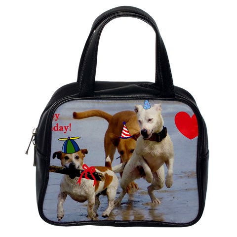 Birthday Dogs Classic Handbag (One Side) from ArtsNow.com Front
