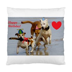 Birthday Dogs Standard Cushion Case (Two Sides) from ArtsNow.com Front
