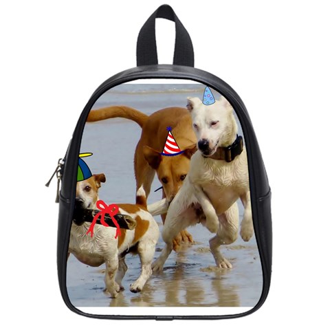 Birthday Dogs School Bag (Small) from ArtsNow.com Front