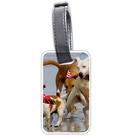 Birthday Dogs Luggage Tag (one side) from ArtsNow.com Front