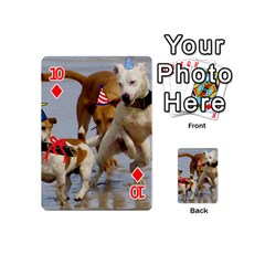 Birthday Dogs Playing Cards 54 (Mini) from ArtsNow.com Front - Diamond10