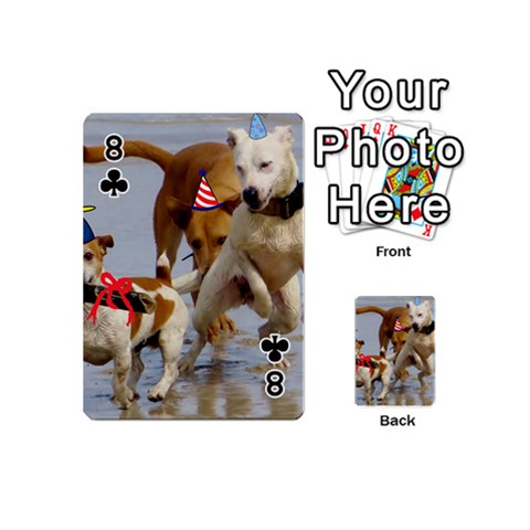 Birthday Dogs Playing Cards 54 (Mini) from ArtsNow.com Front - Club8
