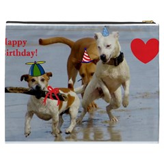 Birthday Dogs Cosmetic Bag (XXXL) from ArtsNow.com Back