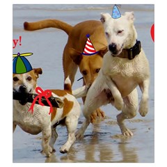 Birthday Dogs Drawstring Pouch (Medium) from ArtsNow.com Back